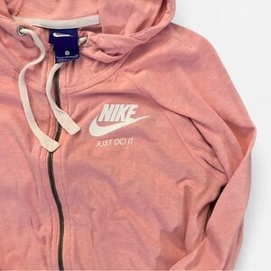 Nike Light Pink Hoodie with White Logo